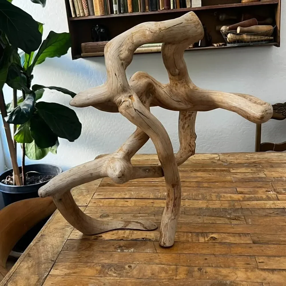 Large Organic Free Form Wood Sculpture Natural 21
